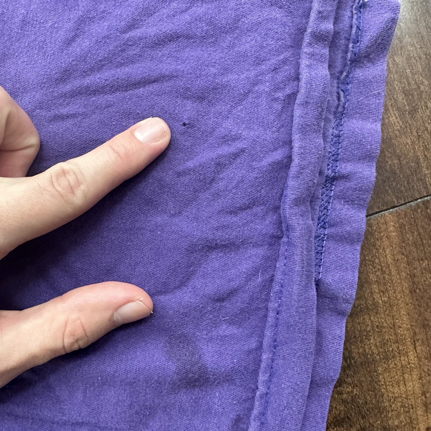 Nike Vintage Style T Shirt Center Swoosh Football Purple Sports Gym Tee