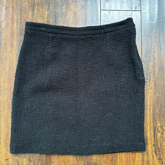 INC International Concepts Black Skirt Women's Size 8 Pencil USA VTG Short