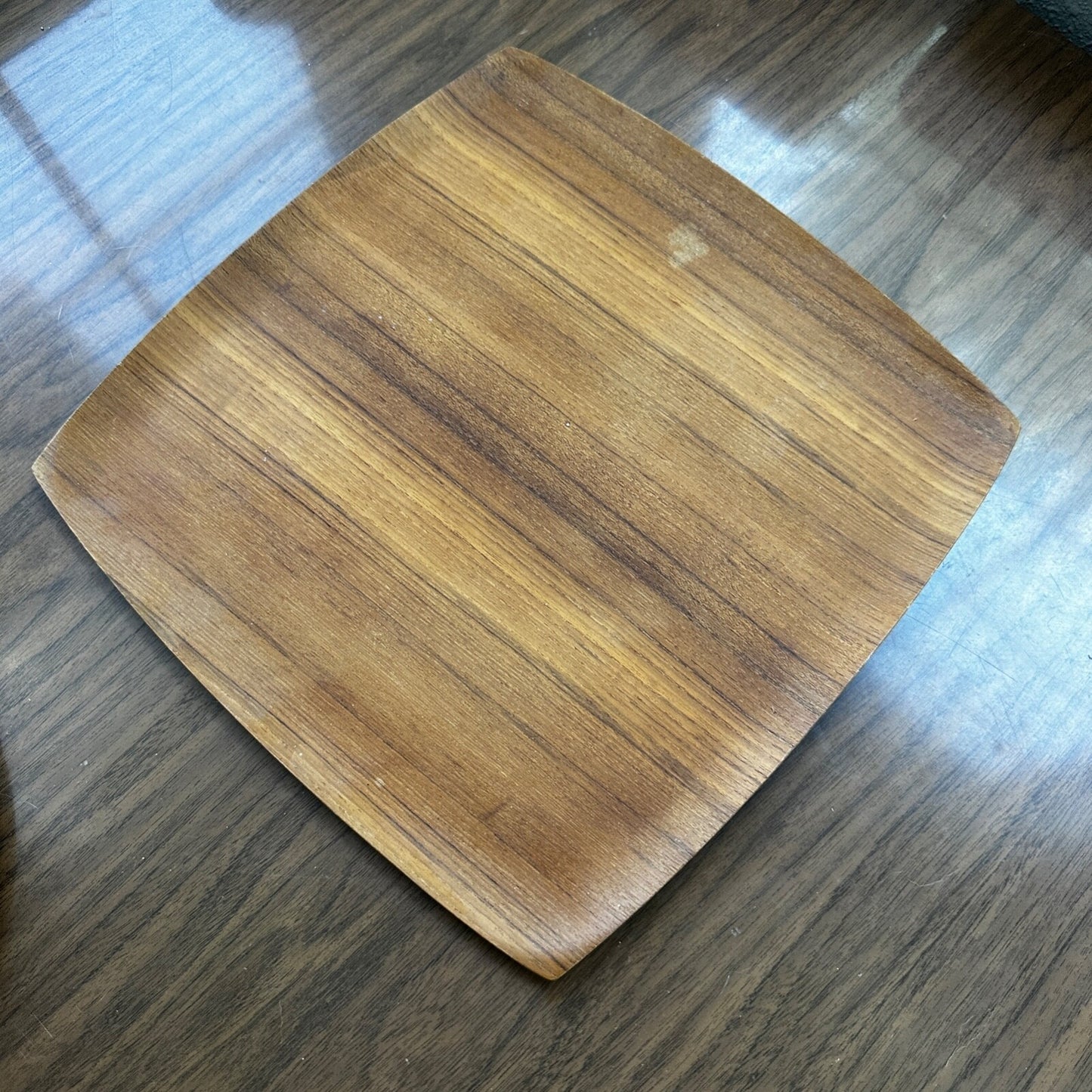 Shigemichi Aomine Teak Tray Plate Japan MCM Eames Nelson Round And Square Lot 2