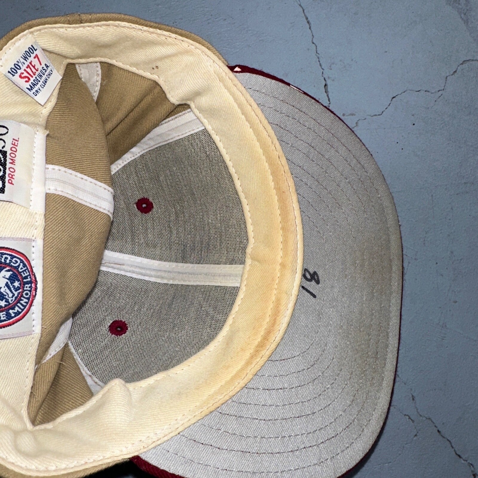 Vintage San Bernadino Stampeders Cap Hat Size 7 Wool New Era 5950 MILB