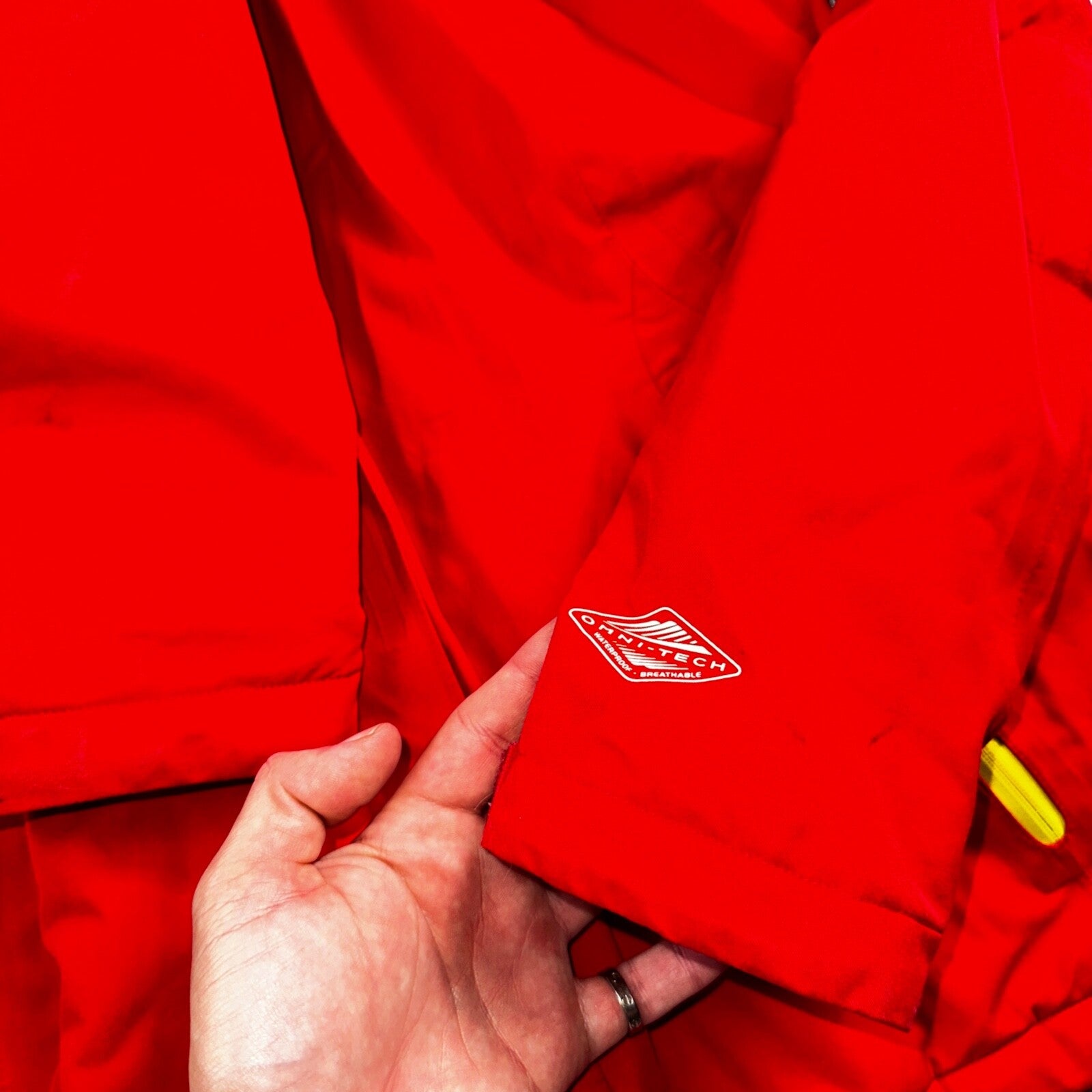 Columbia Women's Veloca Vixen II Jacket Coat Parka Omni Tech L Red Waterproof