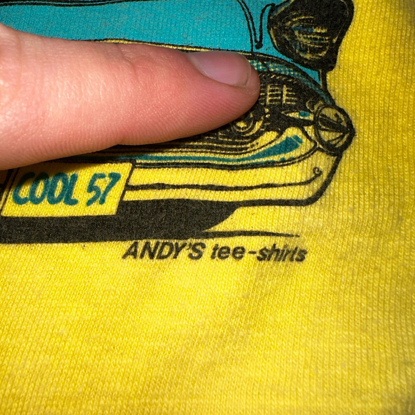 Good Guys Salem Oregon Hanes 80s VTG T Shirt Yellow Single Stitch Cars Racing