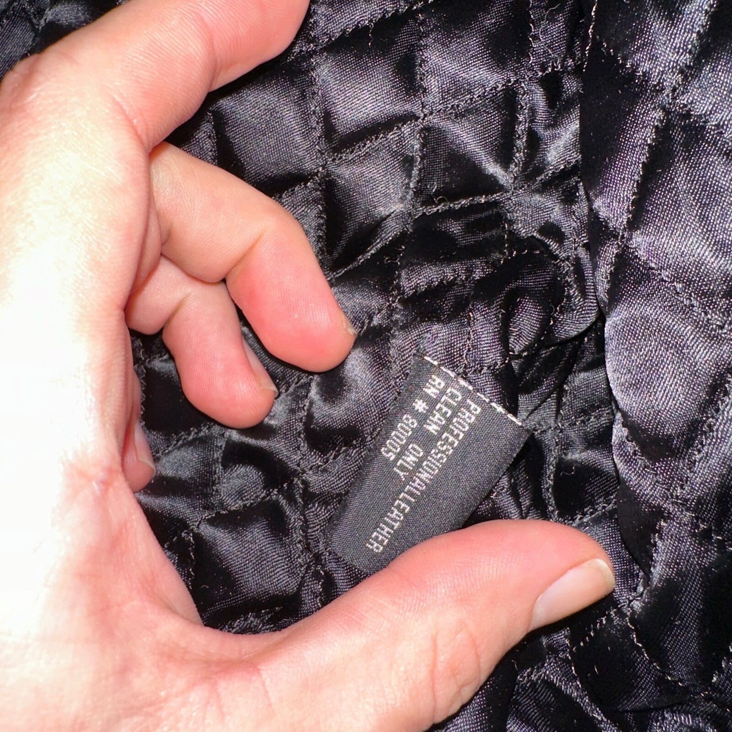 Michael Lawrence 100% Leather Jacket Coat-Quilted -Black-Very Soft-Men's XL VTG