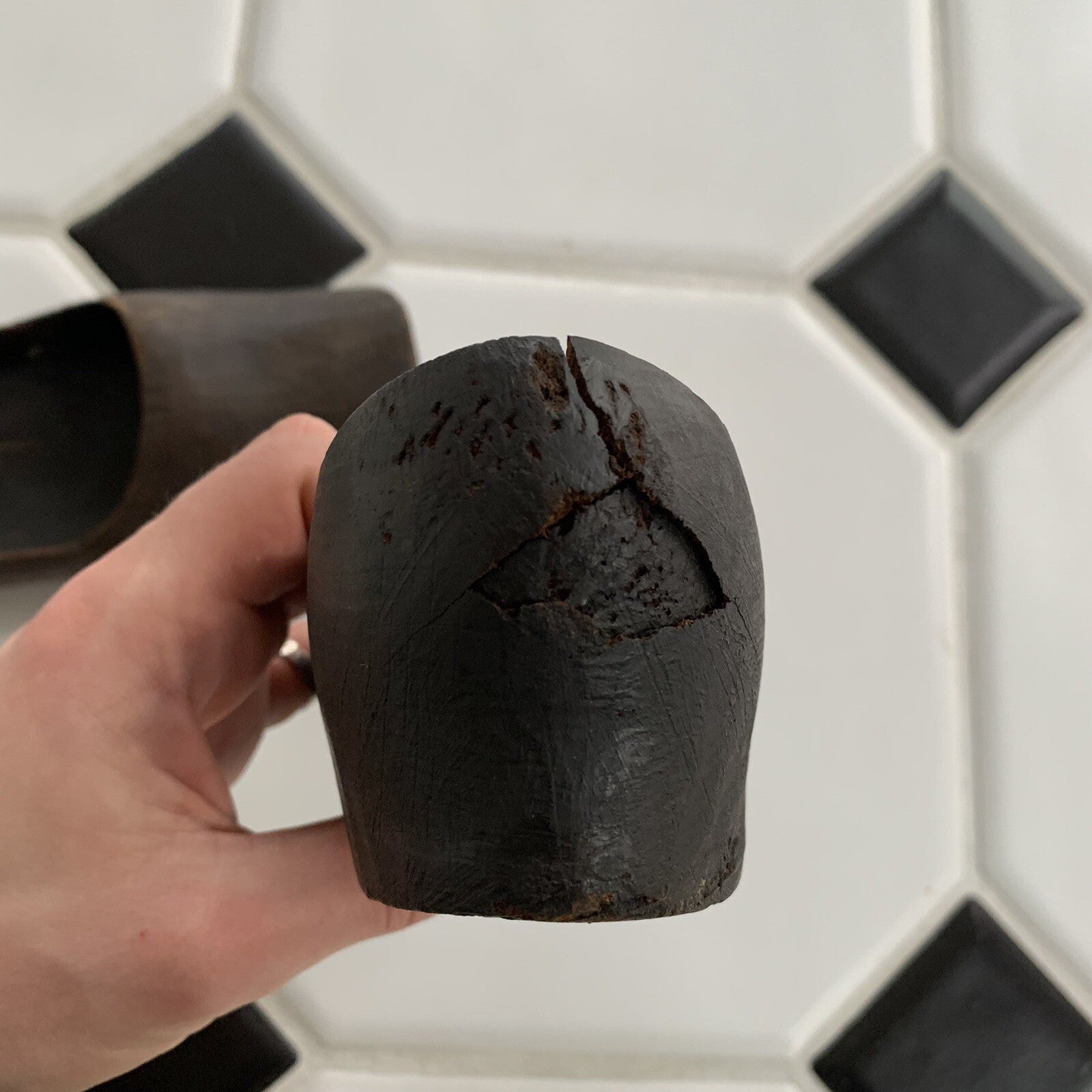 Antique Primitive Early Carved Wood Pair Clogs Shoes 1919 France Dutch Slippers