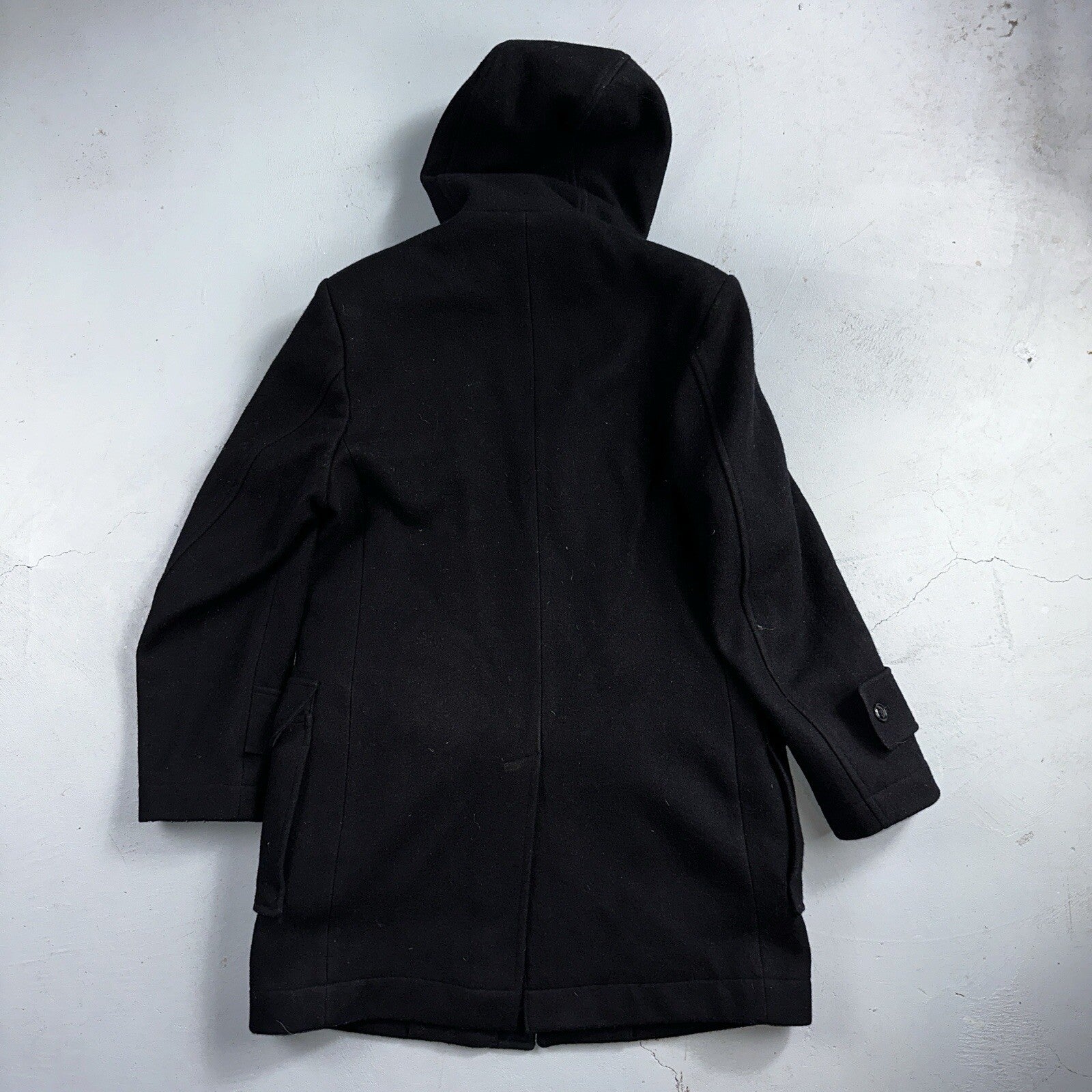 L.L. Bean Men S US Navy Anchor Collection Toggle Wool Pea Coat Jacket USA VTG