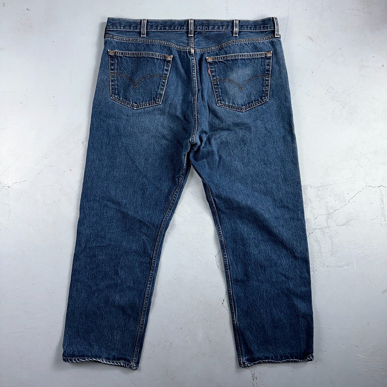 Levis 501 Vintage 90s USA XX Straight Leg Jeans Blue Med Wash 44x32 Act 40x28