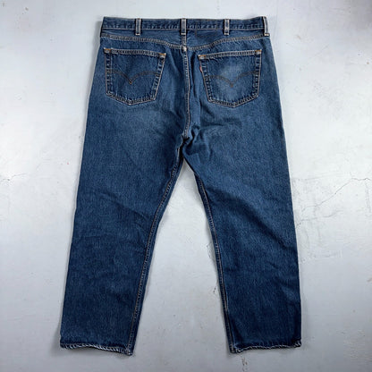 Levis 501 Vintage 90s USA XX Straight Leg Jeans Blue Med Wash 44x32 Act 40x28
