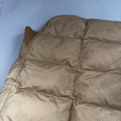 Vtg Pioneer Sportswear M 60s Union Reversible Tan Blaze Orange Canada Down Vest