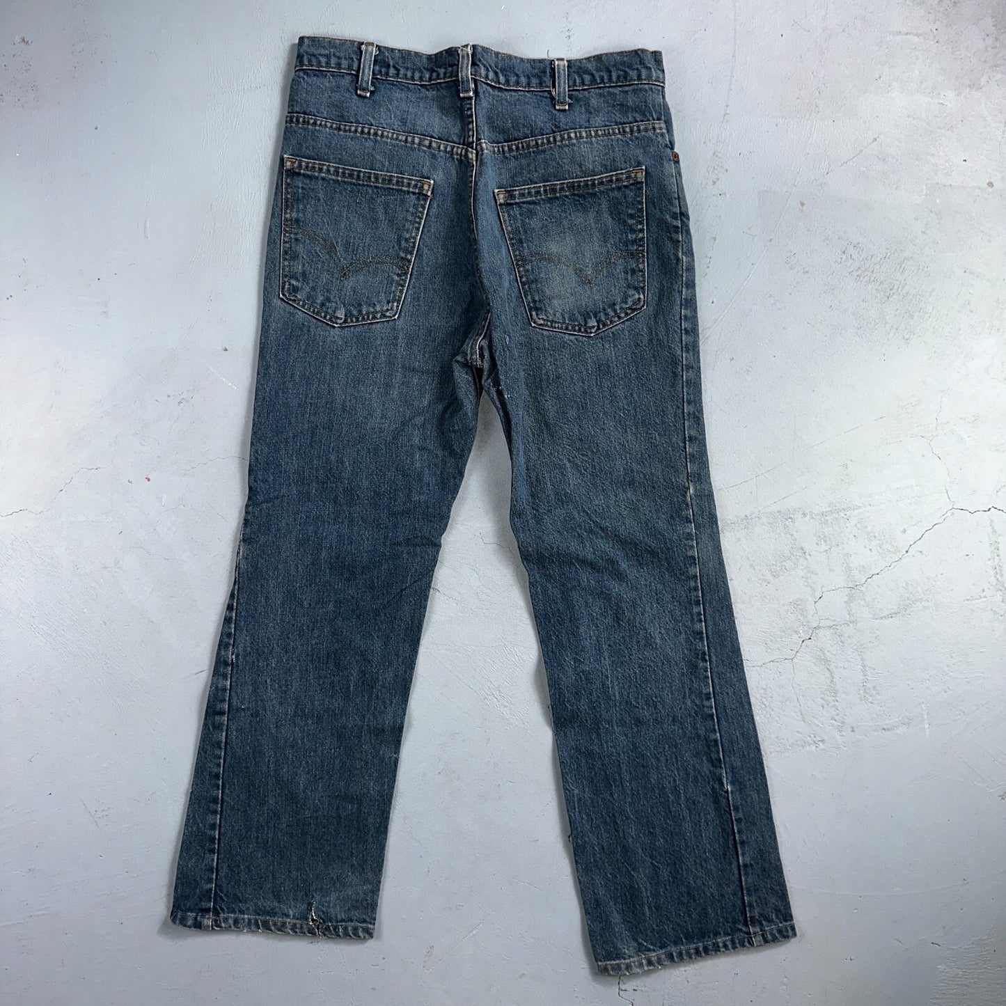 Levis 517 Vintage 80s USA Orange Tab Bootcut Flare Blue Worn Jeans Act 32x26