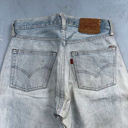 Levis 501 Vintage 80s Redline Selvedge USA XX Jeans Light Wash 1980s Act 29x30