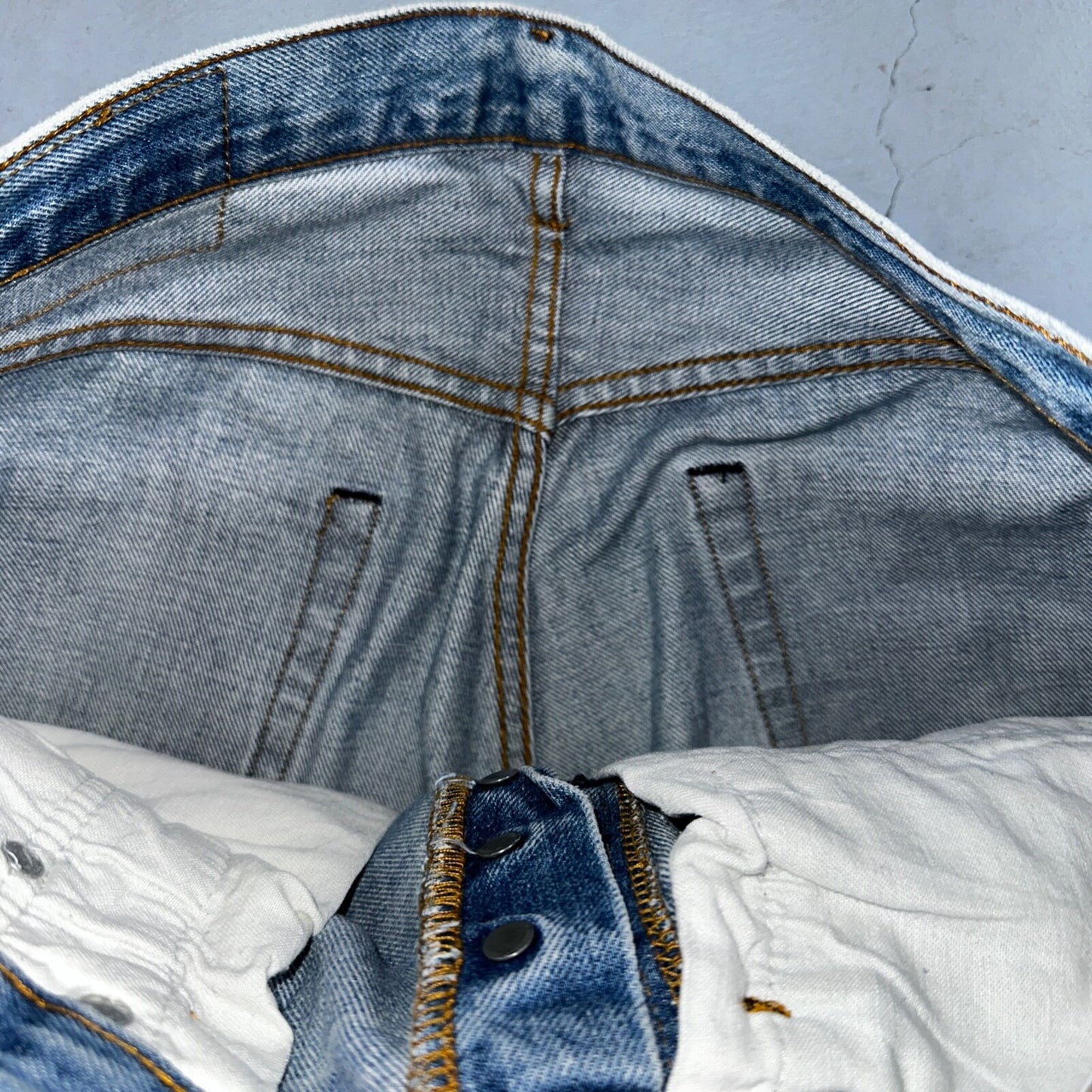 Levis 501 Vintage 80s Redline Selvedge USA XX Jeans Light Wash 524 Act 32x27