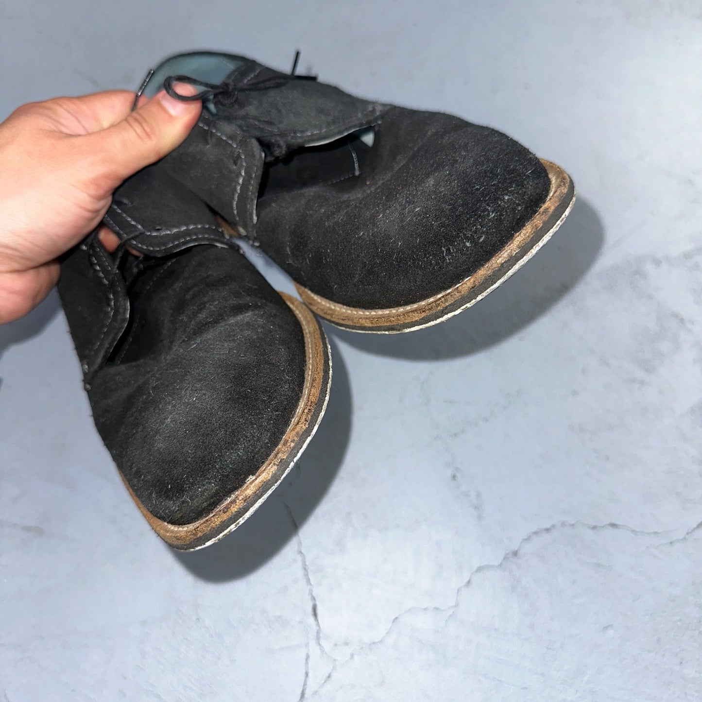 Giorgio Brutini Men’s Size 9 Black Suede Dress Shoes Classy Laces