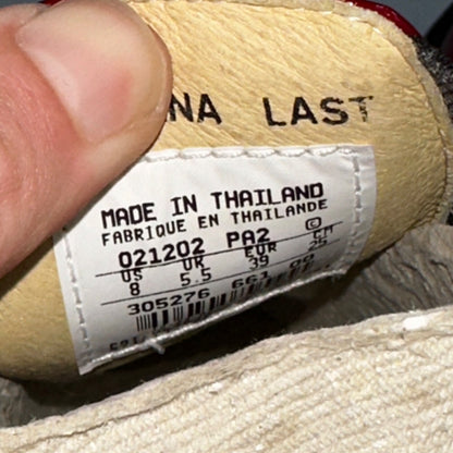 Nike Women's Size 8 Verdana Last Nike Air Red Slip On Golf Shoes 305276-661