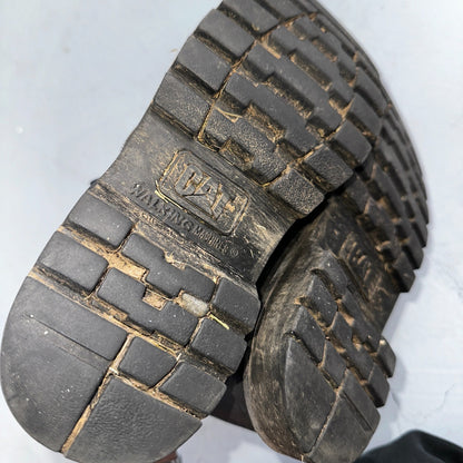 Caterpillar Men's Second Shift Work Boot Soft Toe Black Leather Size 8.5 CAT