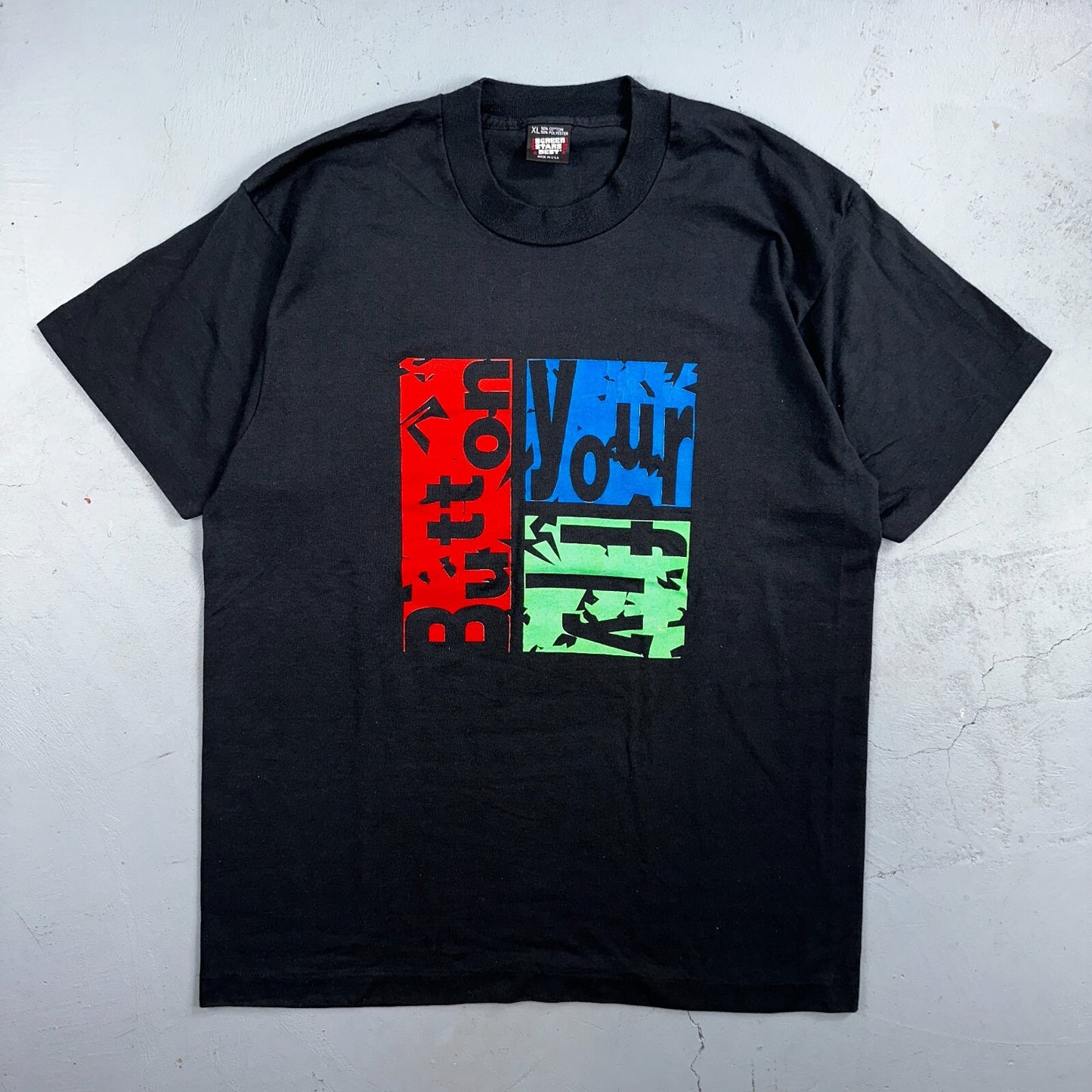 Button Your Fly Levis 501 Promo 80s VTG T Shirt 1980s Single Stitch Graphic XL