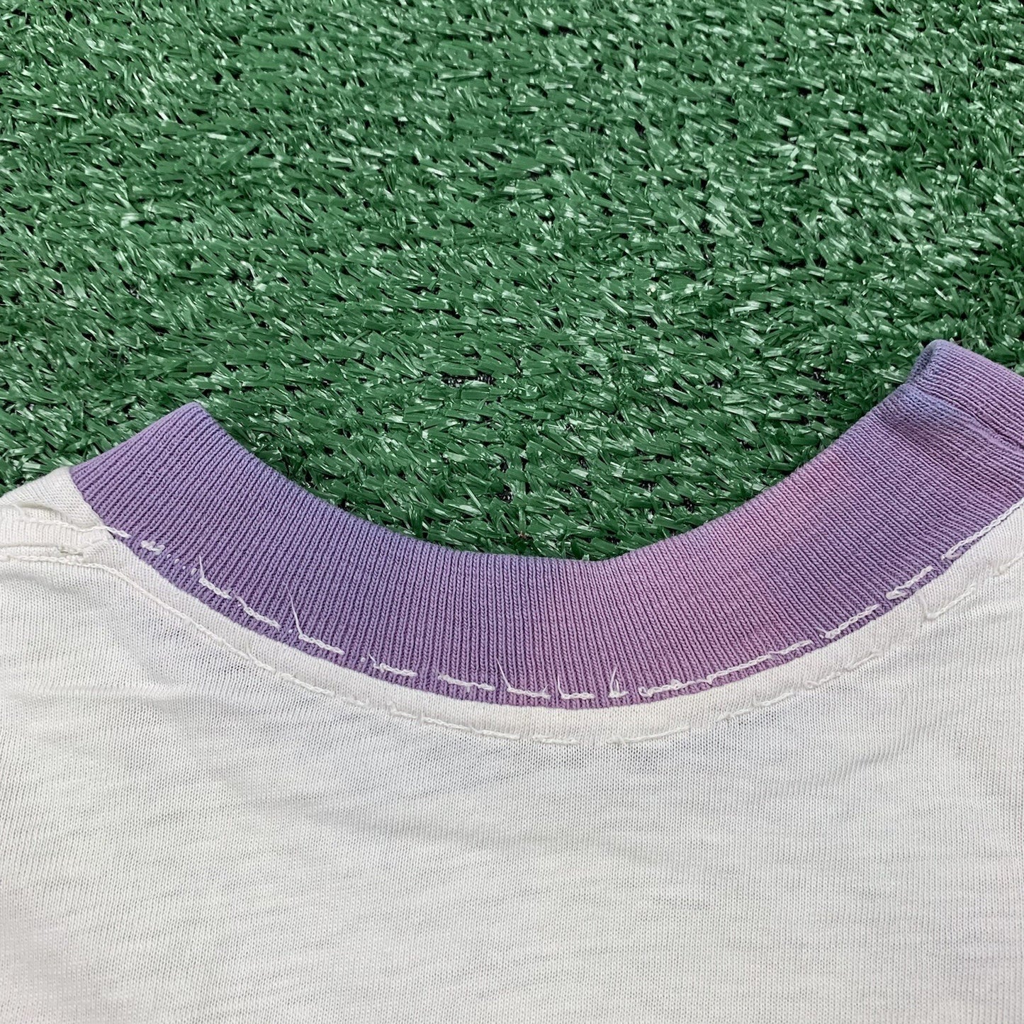 Nike Vintage T Shirt Mens M 70s Purple Ringer Pinwheel Running Geisha Simple