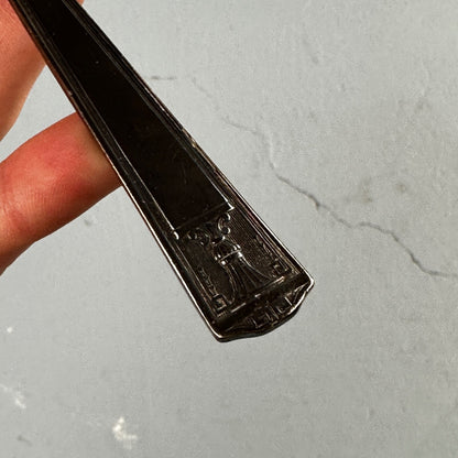 Holmes Edwards Cross Small Antique Crucifix Early 1900's Silver Plate Rare Find