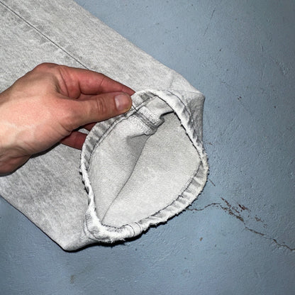 Levis 501 Vintage 90s USA XX Straight Leg Jeans Gray Light Wash 31x34 Act 29x32