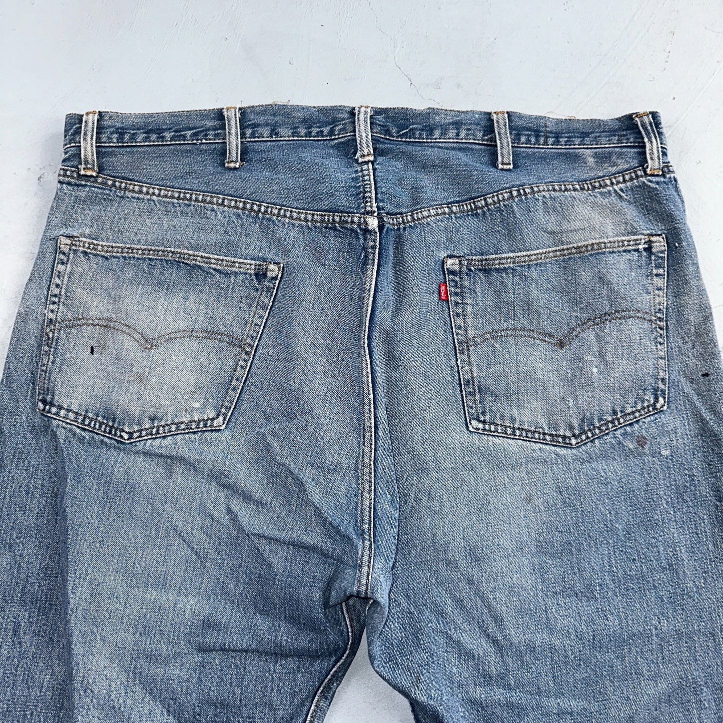 Levis 501 Vintage 70s SS Redline Selvedge USA XX Jeans Med Wash 48x30 Act 43x22