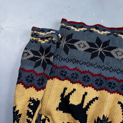 Polo Ralph Lauren Vintage 90s Hand Knit Polo Country Jacket Cardigan Small Shawl