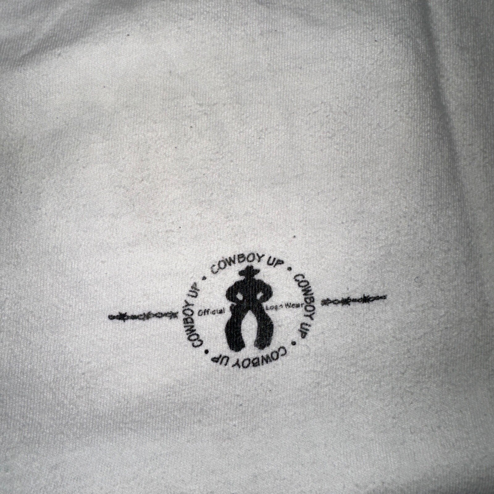 Cowboy Up Hanes Rare 90s VTG T Shirt Rodeo USA America Cow Boots Country Photo