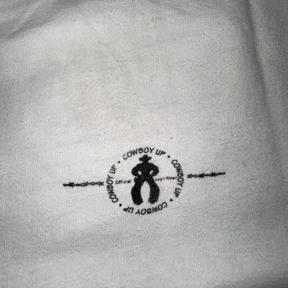 Cowboy Up Hanes Rare 90s VTG T Shirt Rodeo USA America Cow Boots Country Photo