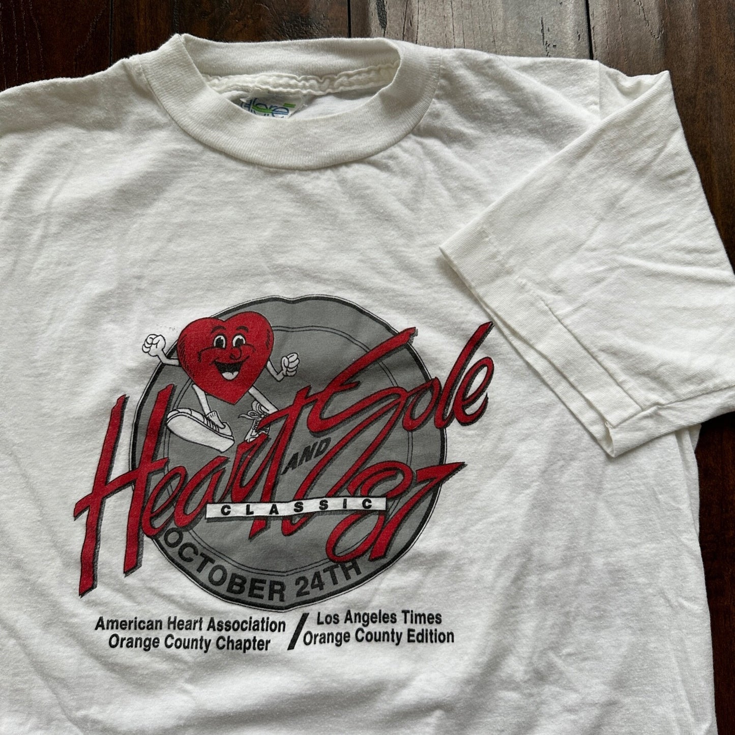 Heart Sole Medical Rehab Vintage T Shirt Hospital Human Care Love 1987 Wear