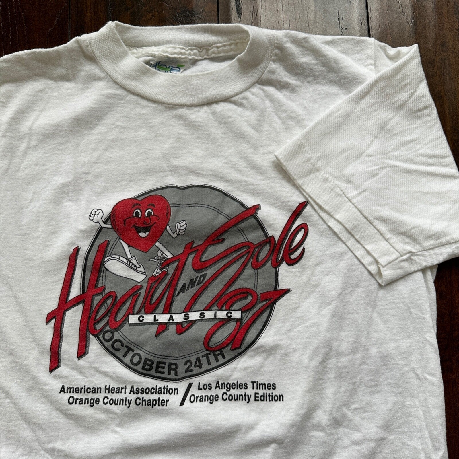Heart Sole Medical Rehab Vintage T Shirt Hospital Human Care Love 1987 Wear