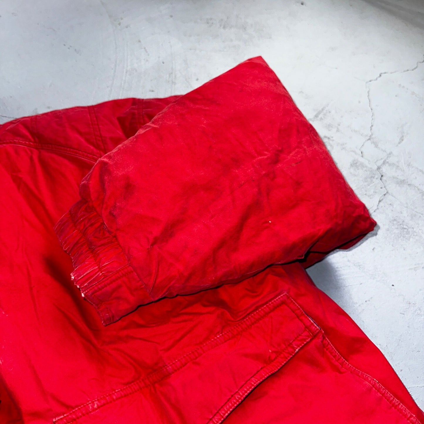 Mighty Mac Jacket Mens 44 Red Bomber Down Filled Norsac Puffer Vintage 80s