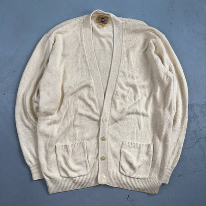 VTG Basco Silk Rare All American Sportswear Men's Sweater Size M Cardigan 90s