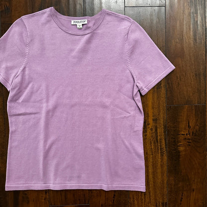 Pendleton T-Shirt Womens Size Medium Purple Short Sleeve Tee VTG Ladies Soft
