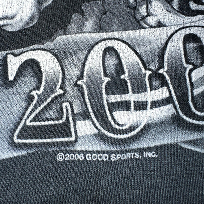 Sturgis Y2K Skulls Long Sleeve VTG T Shirt Biker Motorcycle 2008 Black Grunge