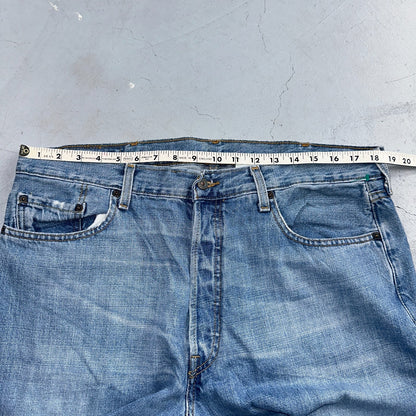 Levis 501 Vintage Y2K 90s XX Straight Leg Jeans Blue Light Wash 38x30 Act 36x30