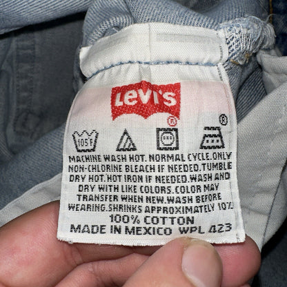 Levis 501 Vintage 90s Mexico Straight Leg Jeans 34x36 Y2K Light Wash Act 31x31
