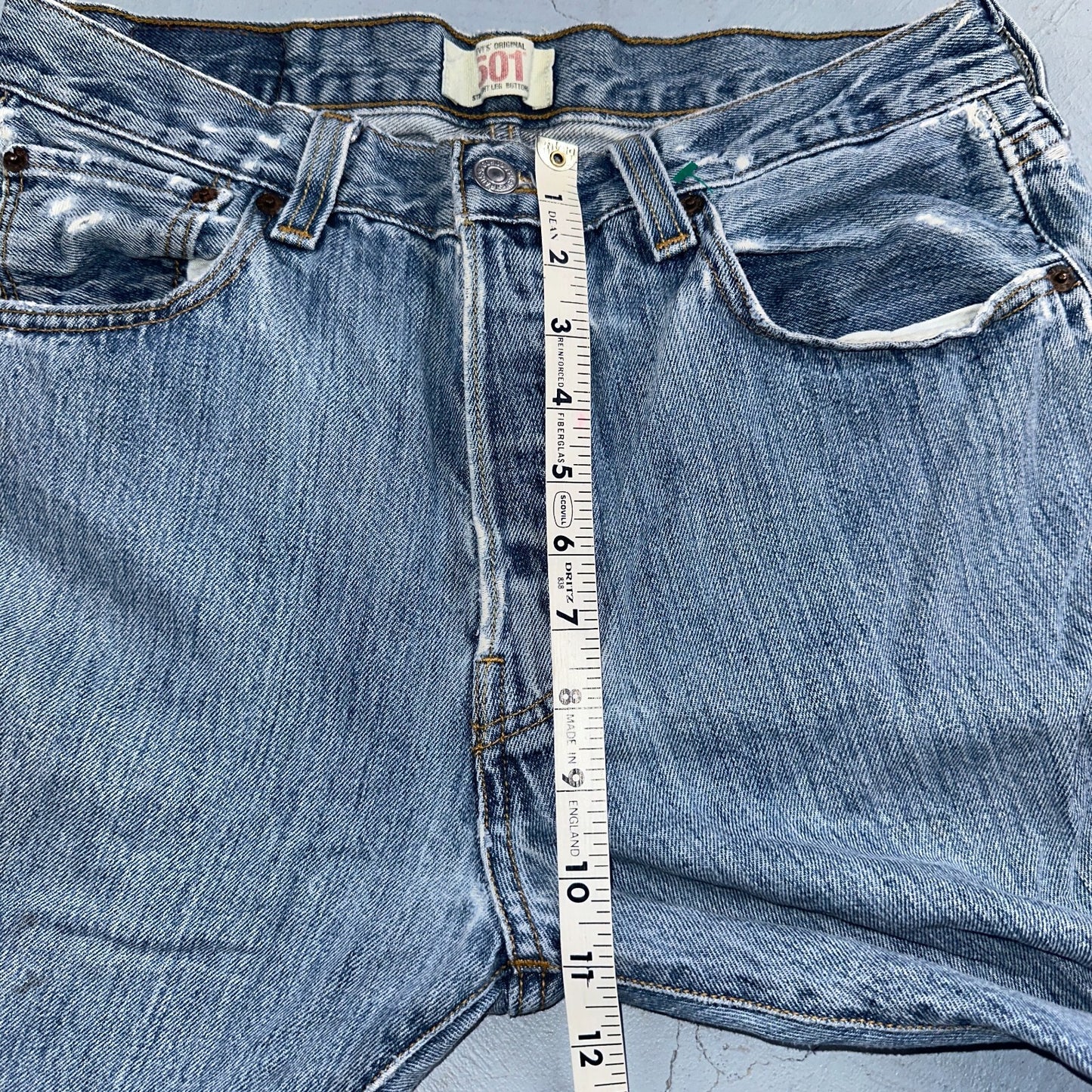 Levis 501 Vintage Y2K XX Straight Leg Jeans Blue Light Wash 33x30 Act 31x29