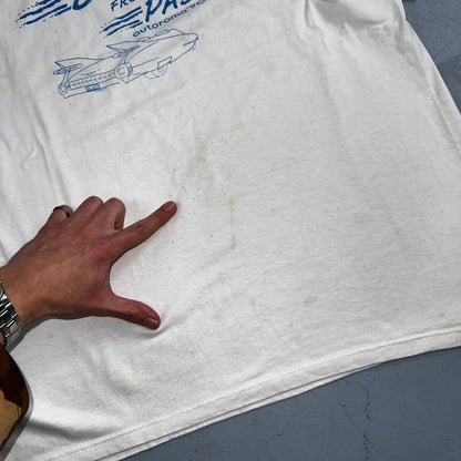 Blast For The Past Jerzees 80s VTG T Shirt Car Back To Future 1980s Graphic Art