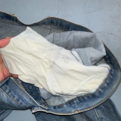 Levis 501 Y2K XX Straight Leg Jeans Blue VTG Med Wash 38x36 Act 38x32