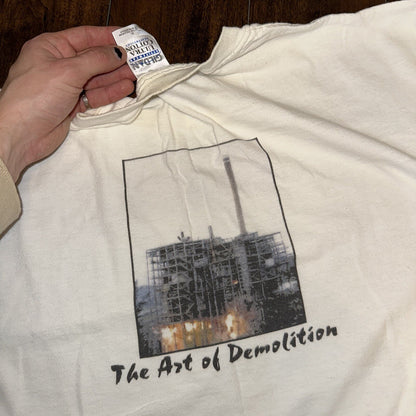 Art Of Demolition Vintage T Shirt 90s Destruction Working Staton Building Rap T