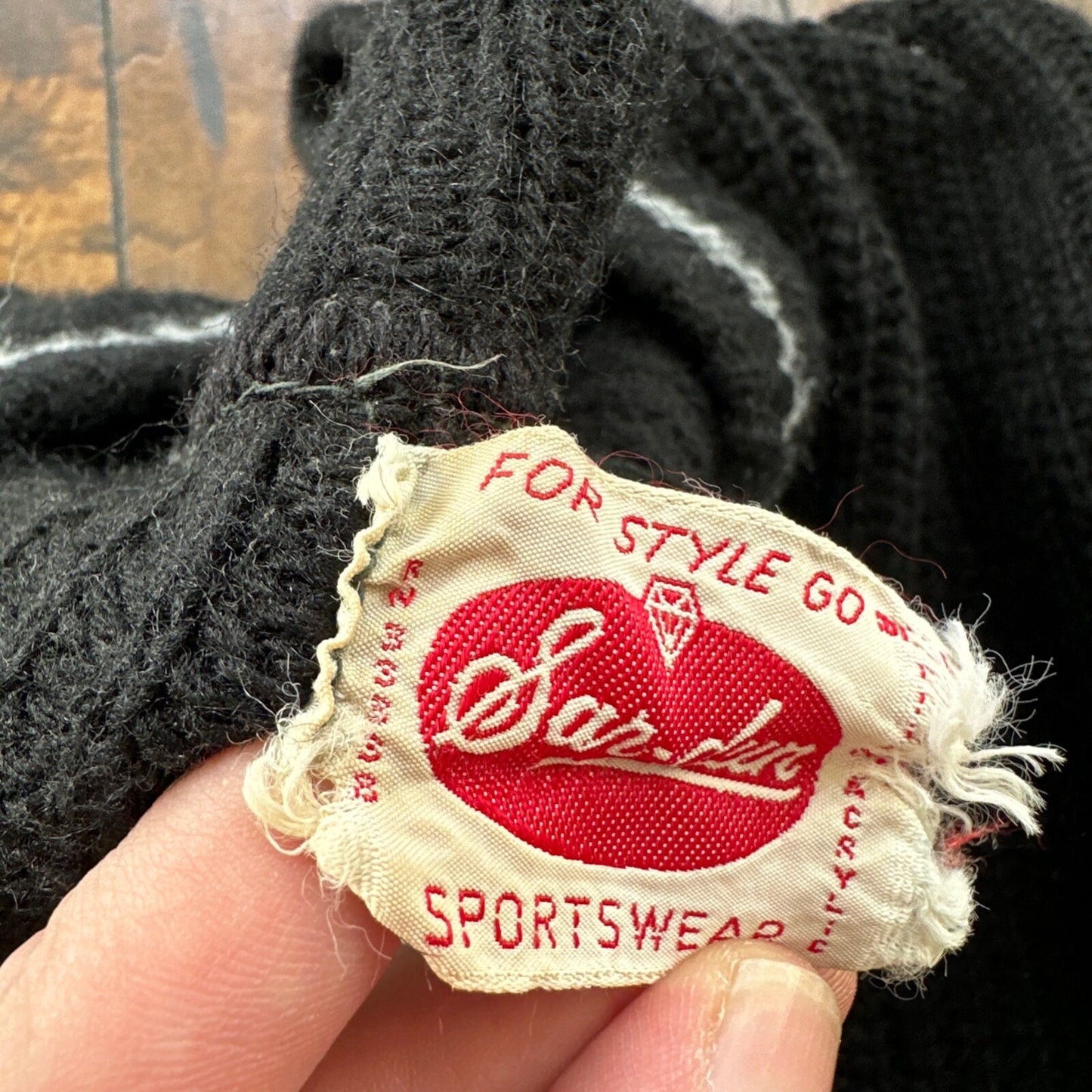 Vtg 60s 70s Thrashed Acrylic Sportswear Shirt Surf Skate Black Oregon USA