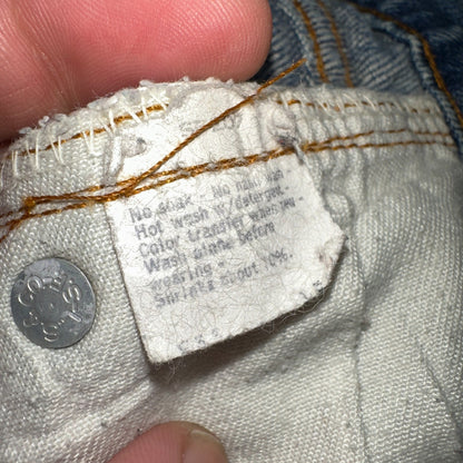 Levis 501 Vintage 80s USA XX Straight Leg Jeans Blue Light Wash Act 32x24 Capri