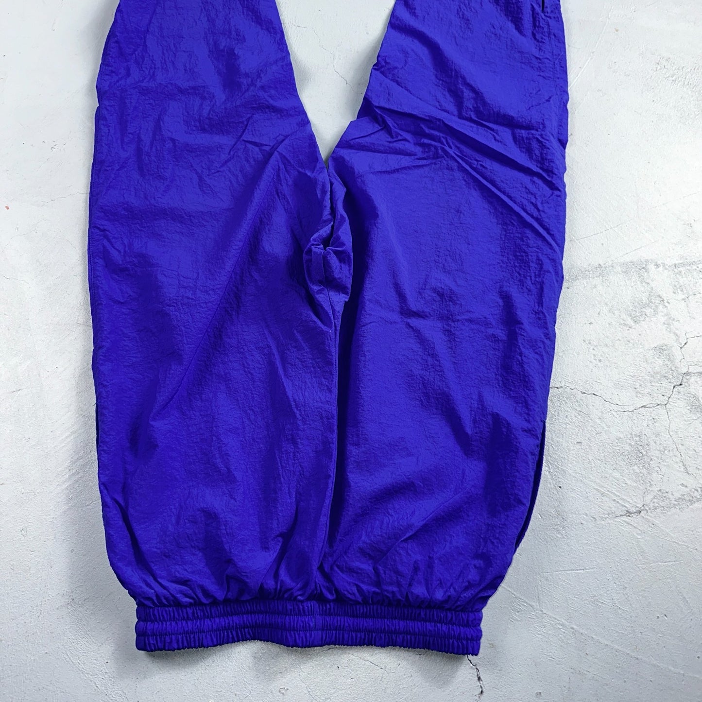 Nike VTG 90s Windbreaker Track Pants Ankle Zip Unlined Purple 1990s Essential