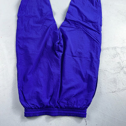 Nike VTG 90s Windbreaker Track Pants Ankle Zip Unlined Purple 1990s Essential