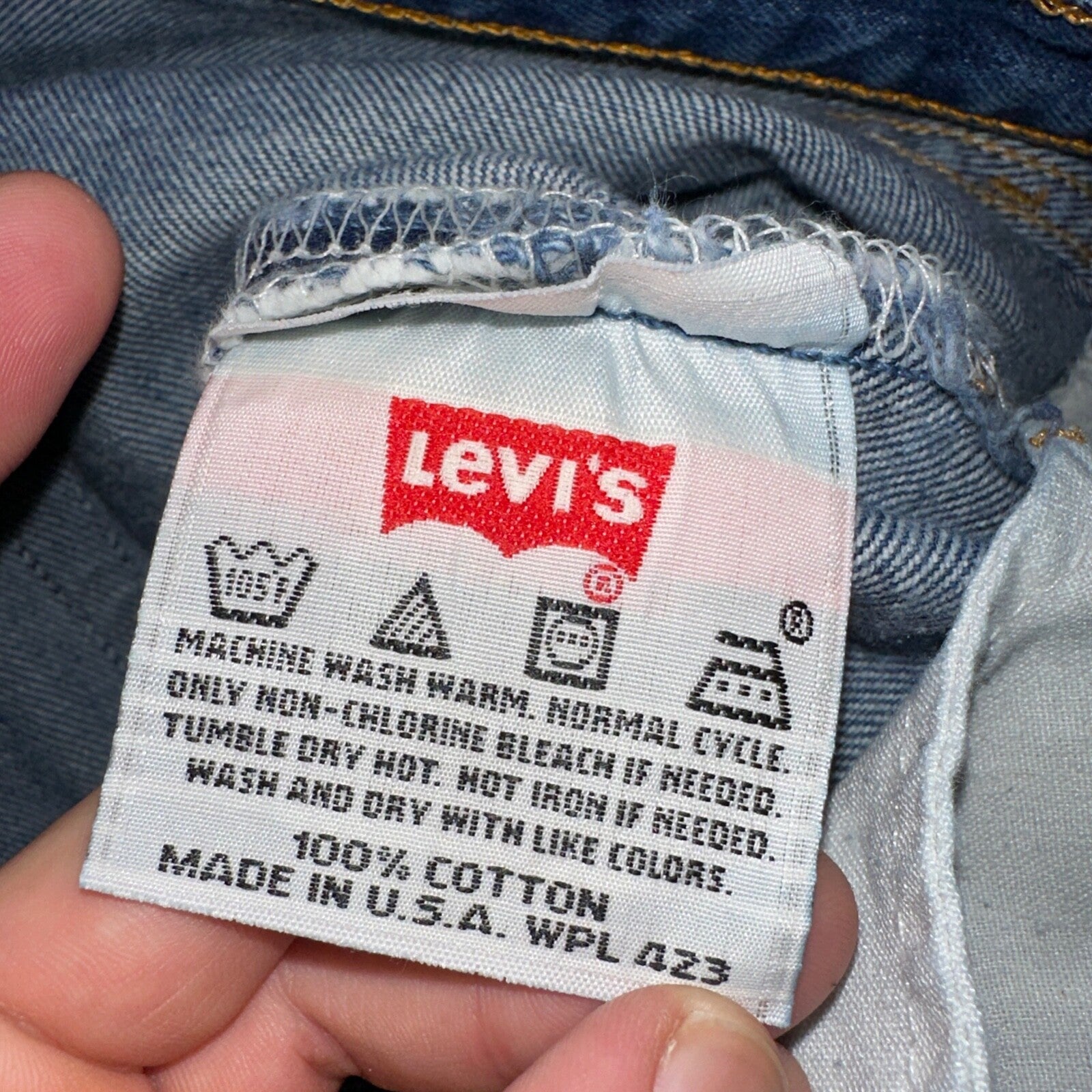Levis 501 Vintage 90s USA XX Straight Leg Jeans Blue Med Wash 34x30 Act 32x27