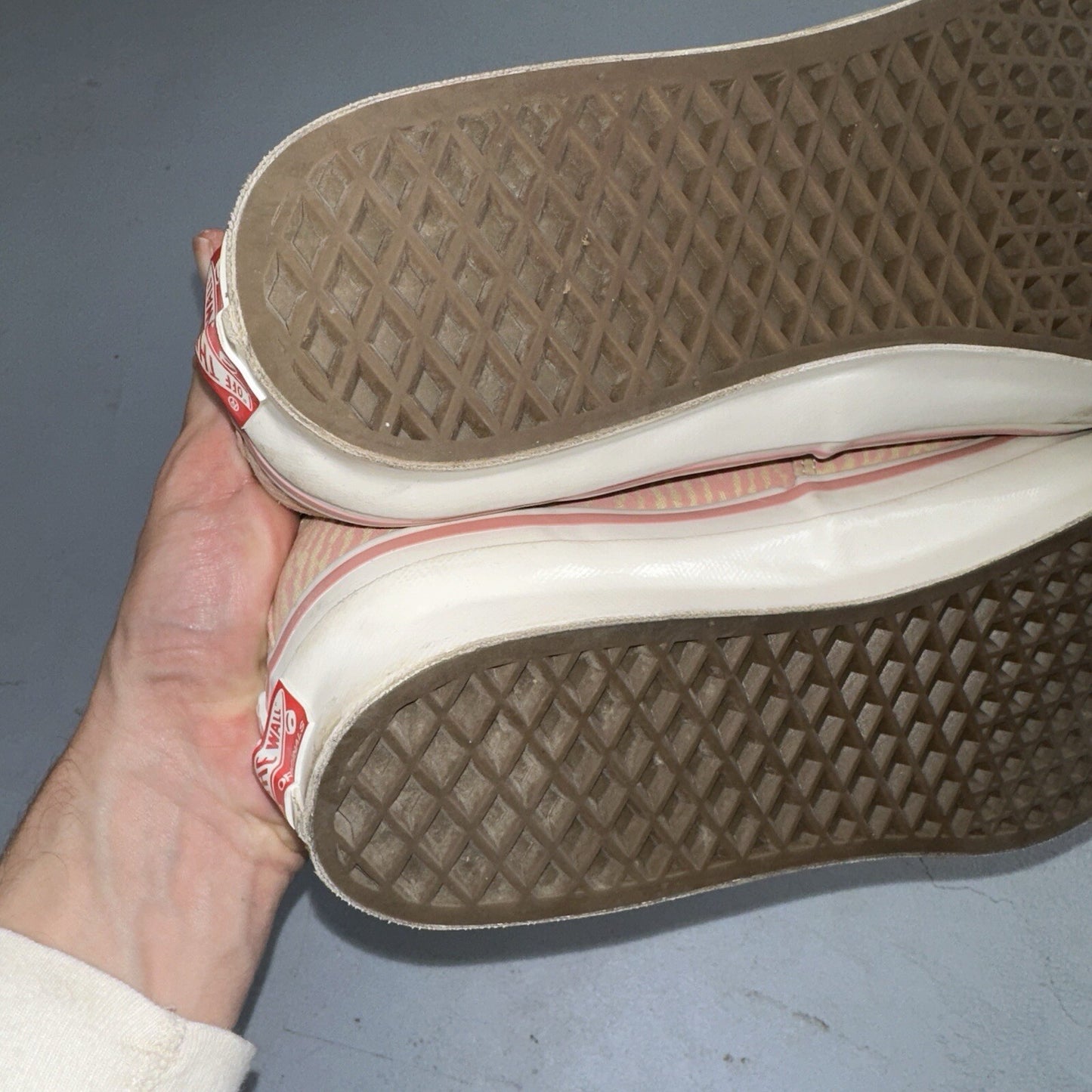 Vans Vault OG Authentic LX Salehe Bembury Spunge Peppercorn Size 12 Pink Tiger