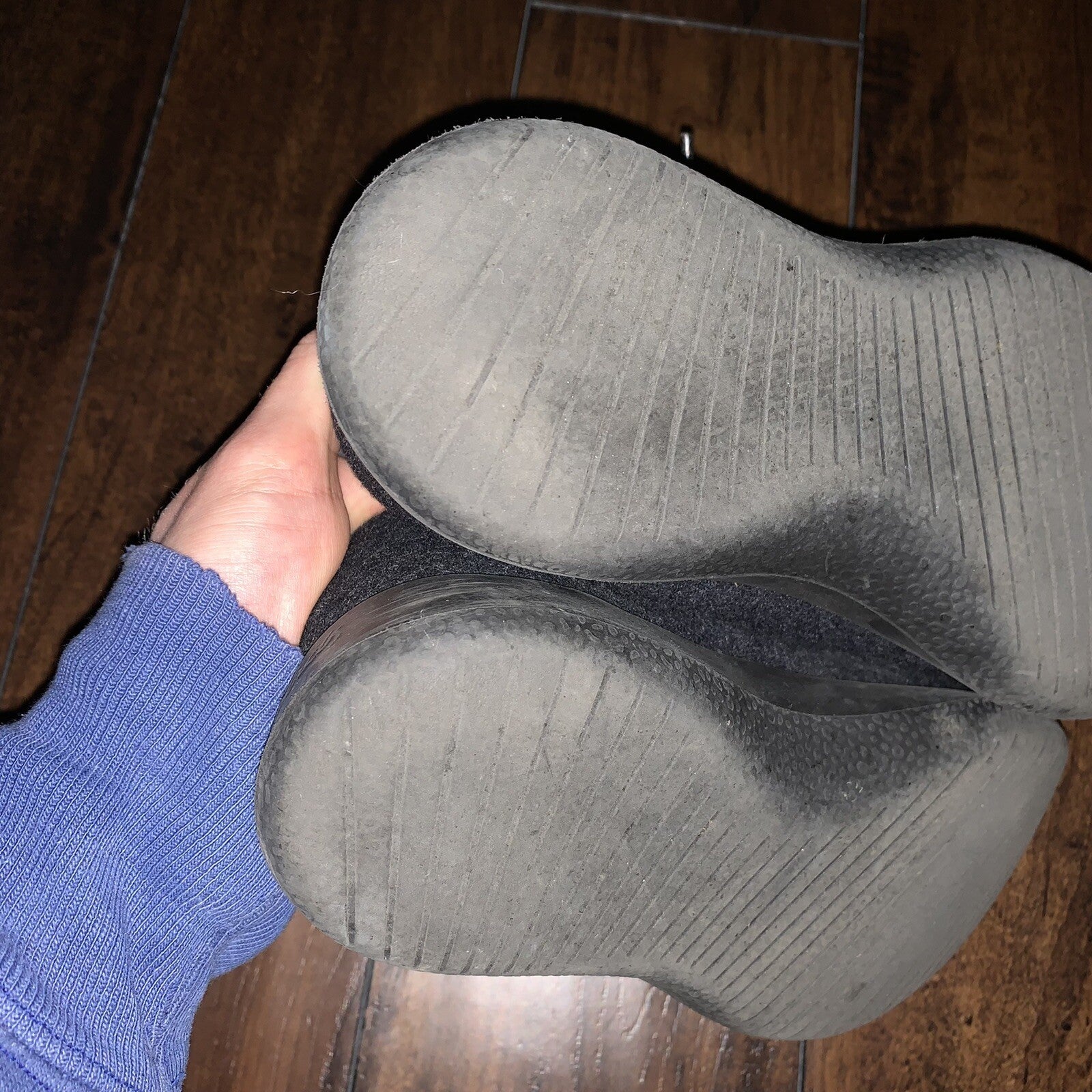 Allbirds Wool Runners WR Womens 6 US Black Gray Merino Wool Casual Shoes Running