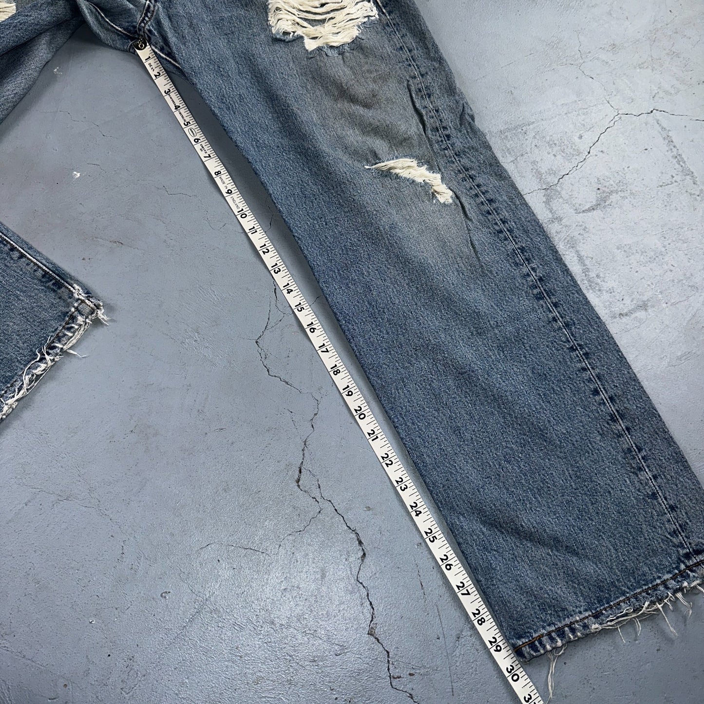 Levis 501 Vintage Y2K 90s XX Straight Leg Jeans Blue Light Wash 38x30 Act 36x30