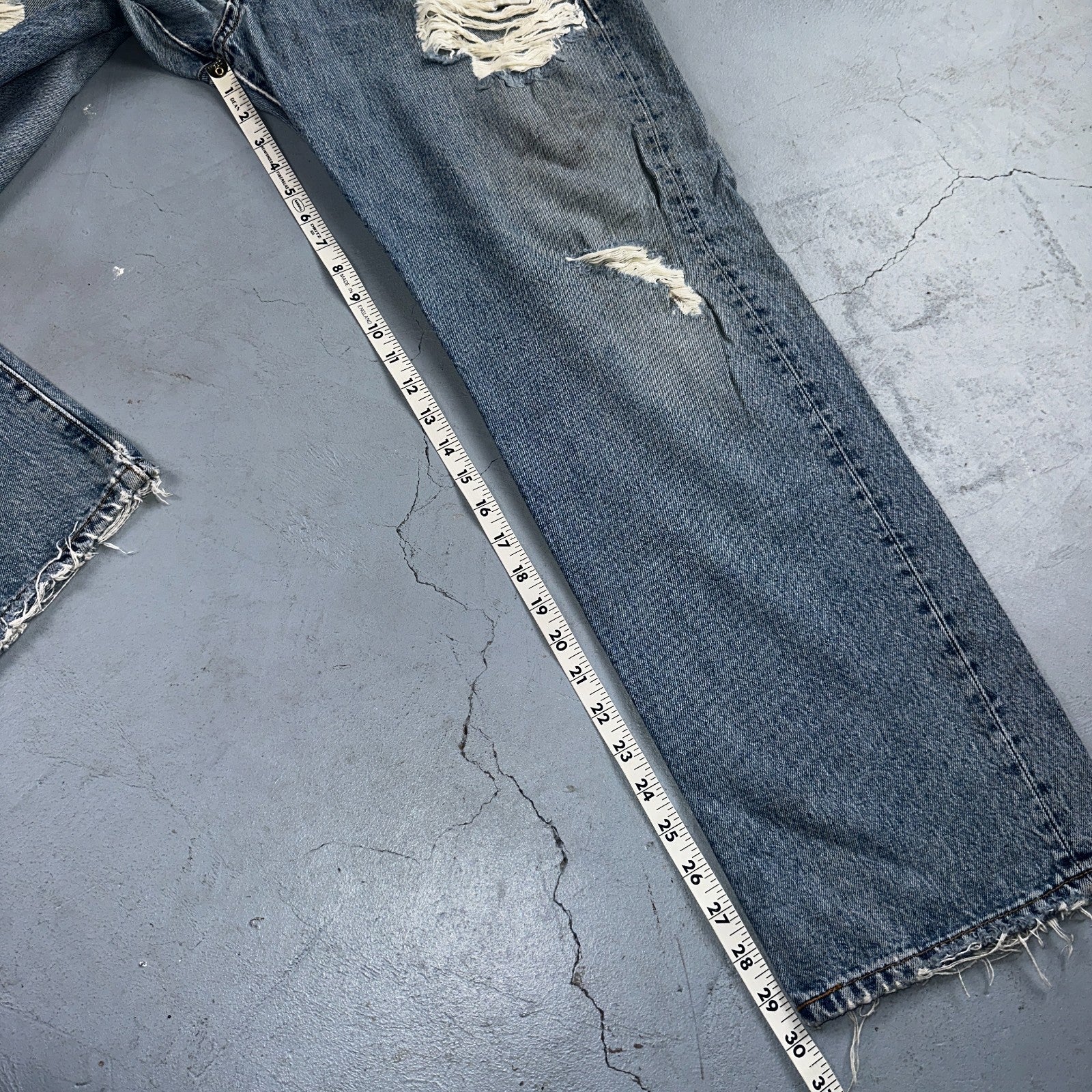 Levis 501 Vintage Y2K 90s XX Straight Leg Jeans Blue Light Wash 38x30 Act 36x30