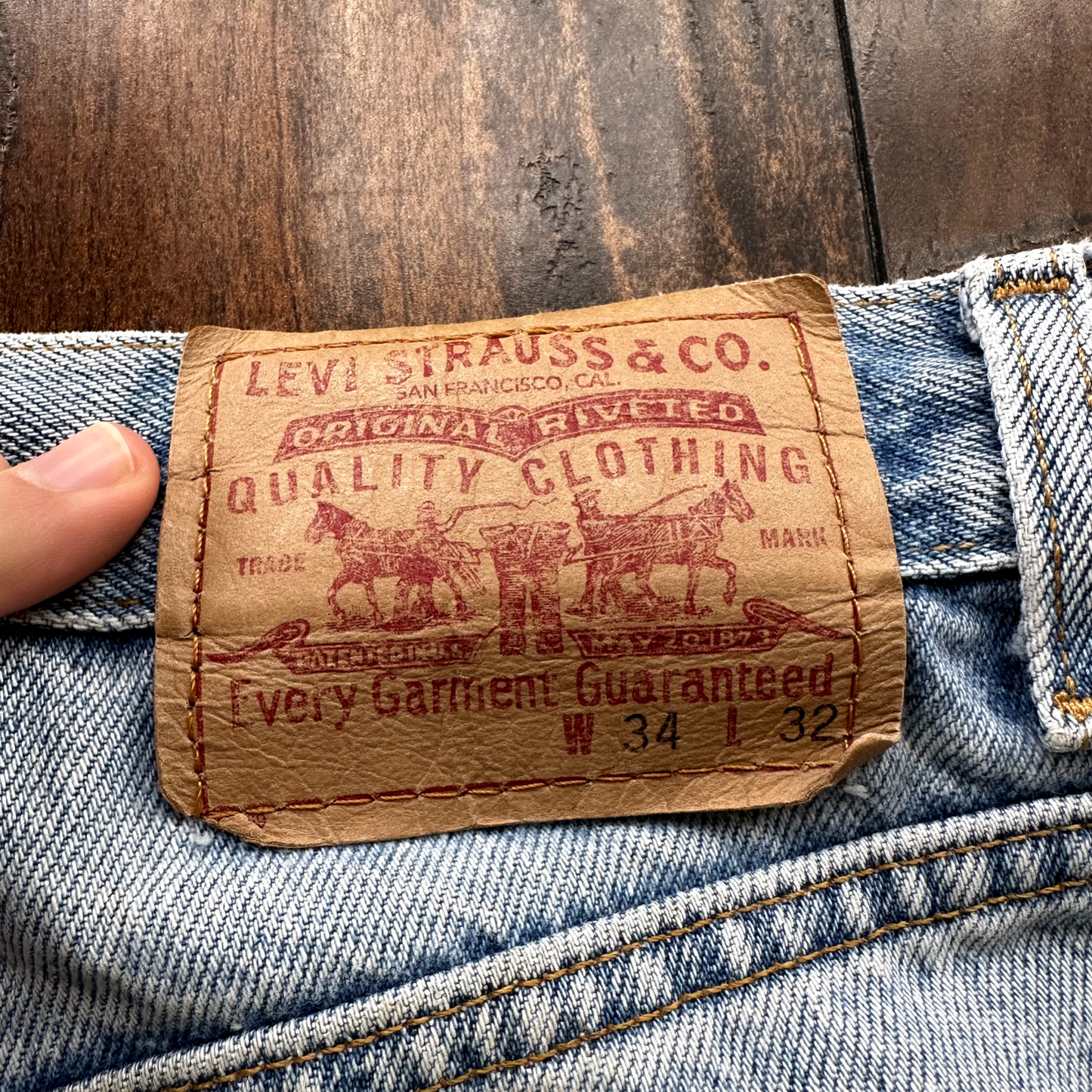 Levis 901 Vintage 90s Straight Leg XX Jeans 34x32 Relaxed Light Wash Act 33x31