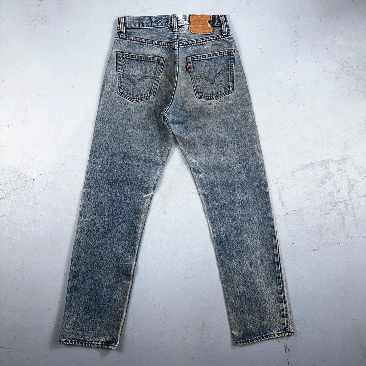 Levis 501 Vintage 80s Redline Selvedge USA XX Jeans Med Wash 28x34 Act 26x30