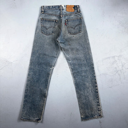 Levis 501 Vintage 80s Redline Selvedge USA XX Jeans Med Wash 28x34 Act 26x30